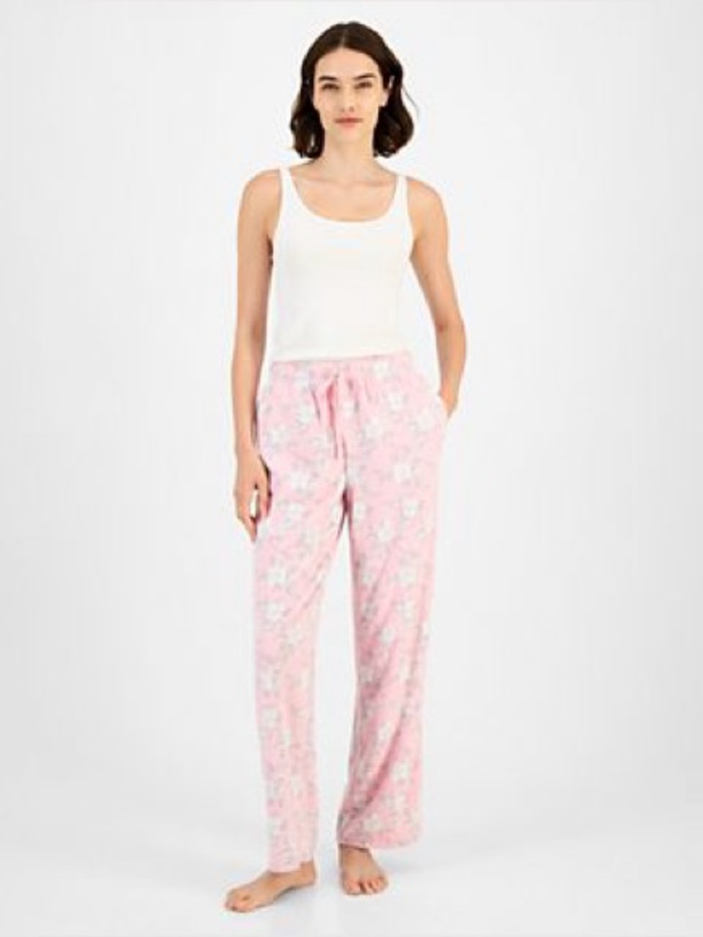 Charter Club Floral Fleece Pajamas